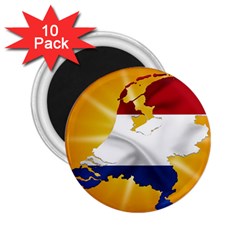 Holland Country Nation Netherlands Flag 2 25  Magnets (10 Pack)  by Nexatart