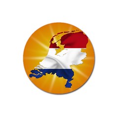 Holland Country Nation Netherlands Flag Magnet 3  (round) by Nexatart