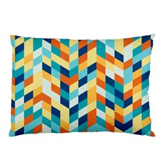 Geometric Retro Wallpaper Pillow Case by Nexatart