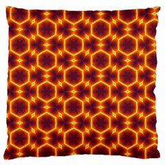 Black And Orange Diamond Pattern Standard Flano Cushion Case (two Sides)