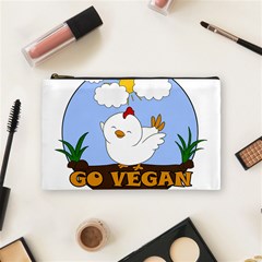 Go Vegan - Cute Chick  Cosmetic Bag (medium) 