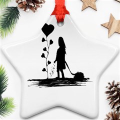 Sowing Love Concept Illustration Small Star Ornament (two Sides) by dflcprints