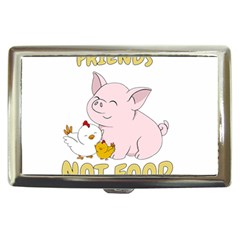 Friends Not Food - Cute Pig And Chicken Cigarette Money Cases by Valentinaart