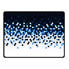 Flat Tech Camouflage Reverse Blue Fleece Blanket (small) by jumpercat