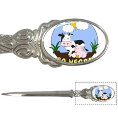 Friends Not Food - Cute Pig And Chicken Letter Openers by Valentinaart