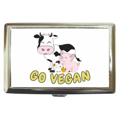 Friends Not Food - Cute Cow, Pig And Chicken Cigarette Money Cases by Valentinaart