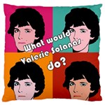 Valerie Solanas Large Cushion Case (One Side) Front