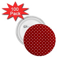 Red Polka Dots 1 75  Buttons (100 Pack)  by jumpercat