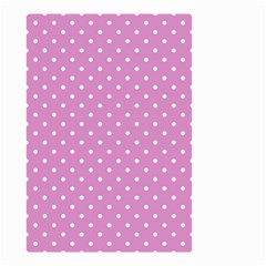 Pink Polka Dots Small Garden Flag (two Sides) by jumpercat