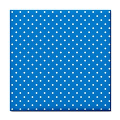 Blue Polka Dots Tile Coasters by jumpercat