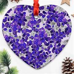 Mistic Leaves Heart Ornament (two Sides) by jumpercat