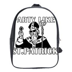  St  Patricks Day  School Bag (xl) by Valentinaart