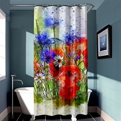 Flowers Bouquet Art Nature Shower Curtain 36  X 72  (stall)  by Nexatart