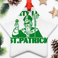  St  Patricks Day  Ornament (star) by Valentinaart