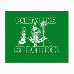  St  Patricks Day  Small Glasses Cloth by Valentinaart