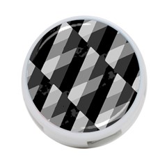 Black And White Grunge Striped Pattern 4-port Usb Hub (two Sides)  by dflcprints