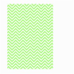 Green Chevron Large Garden Flag (two Sides) by snowwhitegirl