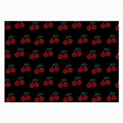 Cherries Black Large Glasses Cloth