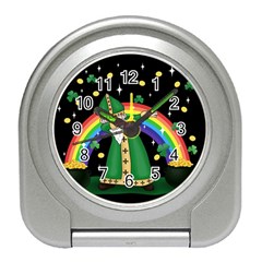  St  Patrick  Dabbing Travel Alarm Clocks by Valentinaart