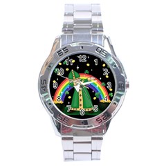  St  Patrick  Dabbing Stainless Steel Analogue Watch by Valentinaart