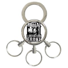 Animal Liberation Front - Chimpanzee  3-ring Key Chains by Valentinaart