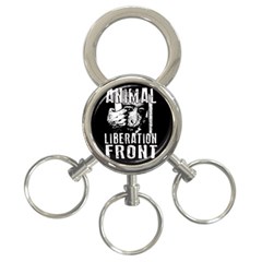 Animal Liberation Front - Chimpanzee  3-ring Key Chains by Valentinaart