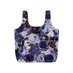 Rose Bushes Blue Full Print Recycle Bags (s)  by snowwhitegirl