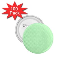    Classic Mint Green & White Herringbone Pattern 1 75  Buttons (100 Pack)  by PodArtist