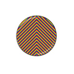 Gay Pride Flag Rainbow Chevron Stripe Hat Clip Ball Marker (10 Pack) by PodArtist