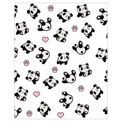 Panda Pattern Drawstring Bag (small) by Valentinaart