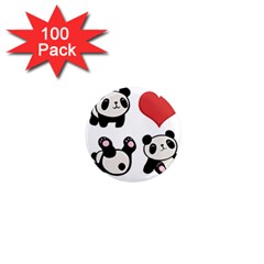 Panda 1  Mini Magnets (100 Pack)  by Valentinaart