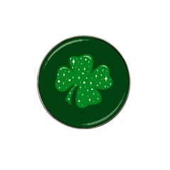 Sparkly Clover Hat Clip Ball Marker by Valentinaart