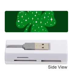 Sparkly Clover Memory Card Reader (stick)  by Valentinaart