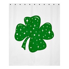 Sparkly Clover Shower Curtain 60  X 72  (medium)  by Valentinaart