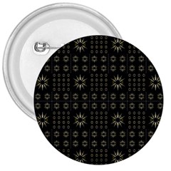 Dark Ethnic Stars Motif Pattern 3  Buttons by dflcprints