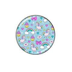 Cute Unicorn Pattern Hat Clip Ball Marker (4 Pack) by Valentinaart