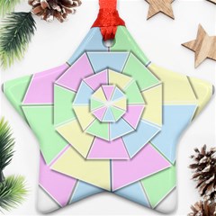 Color Wheel 3d Pastels Pale Pink Ornament (star) by Nexatart