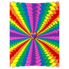 Rainbow Hearts 3d Depth Radiating Back Support Cushion by Nexatart