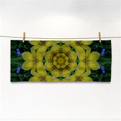 Fantasy Plumeria Decorative Real And Mandala Hand Towel