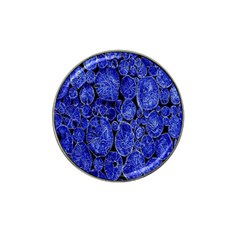 Neon Abstract Cobalt Blue Wood Hat Clip Ball Marker (4 Pack) by Nexatart