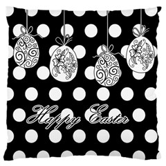 Easter Eggs Large Cushion Case (one Side) by Valentinaart