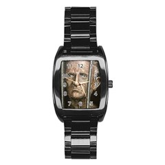 Old Man Imprisoned Stainless Steel Barrel Watch by redmaidenart