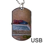 90 degrees Dog Tag USB Flash (Two Sides) Back