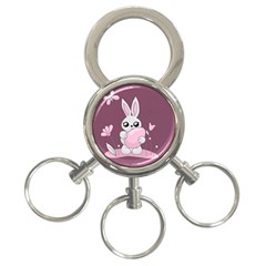 Easter Bunny  3-ring Key Chains by Valentinaart