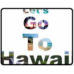 Hawaii Fleece Blanket (medium)  by Howtobead