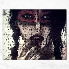 Femininely Badass Rectangular Jigsaw Puzzl by sirenstore