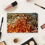 FIRE CORAL 1 Cosmetic Bag (Medium)  Back