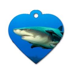 Lemon Shark Dog Tag Heart (two Sides) by trendistuff