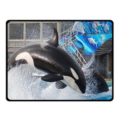 Orca 1 Double Sided Fleece Blanket (small)  by trendistuff