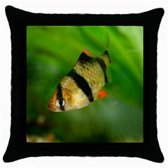 Tiger Barb Throw Pillow Case (black) by trendistuff